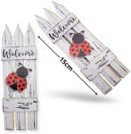 Corolla Exp-Imp. Kft Nyomtatott dekorkarton - Fehér kerítés katicával 2db/csomag