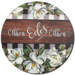  Nyomtatott fa tábla koszorú közép - Édes otthon magnólia 14, 8 - csinaldmagadshop