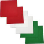 Corolla Exp-Imp. Kft Filc lapok karácsonyi színek piros-fehér-zöld 6db/csomag