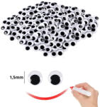  Mozgó szem, kerek 1, 5cm 2000db/csomag - OKOSÁR!