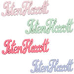  Fa "Isten Hozott" felirat vegyes szín 15cm 4db/csomag (200/#) - csinaldmagadshop