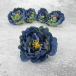  Babarózsa fej - cirmos kék 5db/cs - csinaldmagadshop