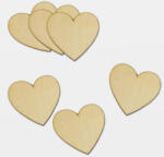  Natúr fa - Szív 7cm 6db/cs - csinaldmagadshop