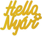  Hello Nyár" felirat színes sárga 11x10cm