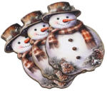  Nyomtatott dekorkarton - Hóember 3db/cs - csinaldmagadshop