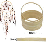 Corolla Exp-Imp. Kft Fa karika álomfogóhoz, makraméhoz 18cm*1cm 10db/csomag