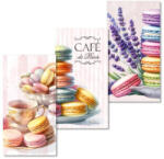  Nyomtatott dekorkarton - Macaronos táblák 3db/csomag