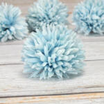  Krizantém fej - pasztell kék 4db/cs - csinaldmagadshop