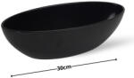  Fekete dekor tál 30x8, 5cm