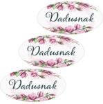  Nyomtatott dekorkarton - Dadusnak ovál tábla 3db - csinaldmagadshop