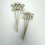  Beszúrható számok 75-ös natúr 6db/cs - csinaldmagadshop