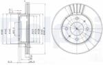 DELPHI féktárcsa DELPHI BG3749 (BG3749)
