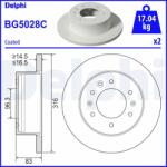 DELPHI féktárcsa DELPHI BG5028C (BG5028C)