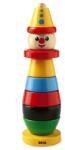 BRIO - Класическа дървена играчка клоун за подреждане (30120)