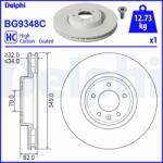 DELPHI féktárcsa DELPHI BG9348C (BG9348C)