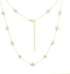 BeSpecial Colier argint 925 placat cu aur 14K cu perle naturale (CRR219)
