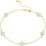 BeSpecial Bratara argint 925 placata cu aur 14K cu perle naturale (BRR210)