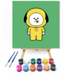  Csúfolódás - gyerek számfestő készlet - 20×20 cm (Keretre feszítve)