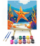 Számfestő Napfény az óceánban - gyerek számfestő készlet - 20×20 cm (Keretre feszítve) (crea_gyerek_263-20X20-KF)