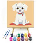 Számfestő Puha bunda - gyerek számfestő készlet - 20×20 cm (Keretre feszítve) (crea_gyerek_322-20X20-KF)