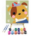 Számfestő Tappancs - gyerek számfestő készlet - 20×20 cm (Keretre feszítve) (szamkid235-20X20-KF)