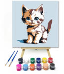 Számfestő Tarka kiskandúr - gyerek számfestő készlet - 20×20 cm (Keretre feszítve) (crea_gyerek_104-20X20-KF)