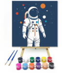  Messze a földtől - gyerek számfestő készlet - 20×20 cm (Keretre feszítve)