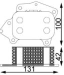 MAHLE Chladič motorového oleja MAHLE CLC 194 000S (CLC 194 000S)