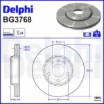 DELPHI féktárcsa DELPHI BG3768 (BG3768)