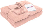 Somnart Set prosoape bumbac Somnart, 600gsm, de fata 50x90 cm + de corp 70x140 + de maini 30x50 cm - roz (SET.3PROS.600G.ROZ) Prosop