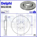 DELPHI féktárcsa DELPHI BG3036 (BG3036)