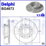 DELPHI féktárcsa DELPHI BG4673 (BG4673)