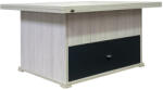 International Service Masuta cafea extensibila Locarno, cu sertar , Champagne /decor antracit , 900 x 700 x 450 mm Masa de cafea