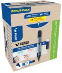 Pilot Táblamarker 2, 3mm, kerek hegyű, utántölthető medium V-Board Master 10+10 Pilot fekete - suplix