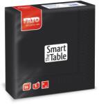 FATO Szalvéta 2 rétegű 1/4 hajtású 33 x 33 cm 50 lap/csomag Smart Table Fato_82622500 fekete
