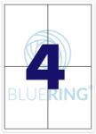 Bluering Etikett címke, 105x148mm, 100 lap, 4 címke/lap Bluering® - suplix