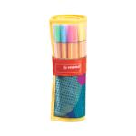 STABILO Rostirón, tűfilc készlet 0, 4mm, felcsavarható szett STABILO Point 88, 25 klf. szín