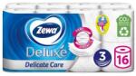 Zewa Toalettpapír 3 rétegű kistekercses 100% cellulóz 150 lap/tekercs 16 tekercs/csomag Delicate Care Deluxe Zewa fehér - suplix
