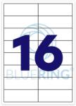 BLUERING Etikett címke, 99, 1x33, 9mm, 100 lap, 16 címke/lap Bluering® - suplix