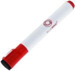 BLUERING Táblamarker 3mm, mágneses, táblatörlővel multifunkciós Bluering® piros - suplix