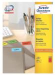 AVERY Etikett címke, 70 x37mm, univerzális, 24 címke/ív, 100 ív/doboz, Avery piros - suplix