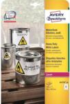AVERY Etikett címke, 99, 1 x42, 3mm, időjárásálló poliészter, 12 címke/ív, 20 ív/doboz, Avery fehér - suplix