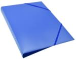 BLUERING Gumis mappa A4, műanyag gerincvastagított 30mm, Bluering® kék - suplix
