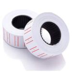  Árazószalag 22x12mm, fehér piros vonallal 25 tekercs/karton, MOTEX - suplix