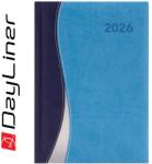 Dayliner Határidőnapló Dubai A5 napi, fehér lapokkal kék-világoskék Dayliner 2026 - suplix