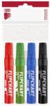 ICO Flipchart marker készlet vízbázisú 1-4mm, vágott Artip 12, 4 klf. szín - suplix