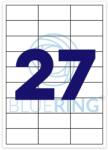 Bluering Etikett címke, 70x32mm, 100 lap, 27 címke/lap Bluering® - suplix