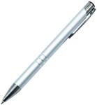  Golyóstoll nyomógombos fém ezüst test, Channel, írásszín kék - suplix