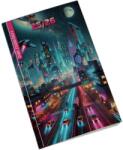 Realsystem Diák zsebkönyv 125mmx205mm, fehér lapokkal 2025/2026 cyberpunk Realsystem - suplix