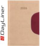 Dayliner Határidőnapló Memphis A5 napi, fehér lapokkal bézs-padlizsán Dayliner 2026 - suplix